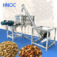 Mélangeur à pales robuste HNOC pour champignons, décharge par le bas, capacité de 750 kg à 3000 kg, ligne de mélange à ruban pour lots de 1000 kg