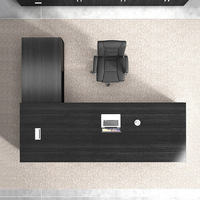 Escritorio Ejecutivo Moderno de Lujo, Convertible, Extensible, Panel de Madera en Forma de L, Estación de Trabajo, Muebles de Oficina Comerciales, Elegantes