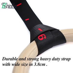 Anillas <span class=keywords><strong>de</strong></span> Gimnasia <span class=keywords><strong>de</strong></span> Madera Shinho en Oferta, con Correas Numeradas <span class=keywords><strong>de</strong></span> Ajuste Rápido para Entrenamiento <span class=keywords><strong>de</strong></span> Cuerpo Completo en Casa - Product Image 3