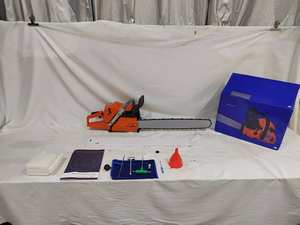 Tronçonneuse à essence professionnelle 2 temps / Tronçonneuse à essence HUS365 59,2 CC Tronçonneuse à chaîne en acier puissante avec guide-chaîne de 24 ou 28 pouces - Product Image 2