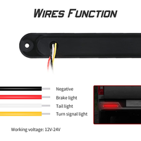 Nouveauté 9.7 pouces LED RV remorque camion arrêt coulant clignotant frein arrière feu arrière barre DRL clignotant voiture accessoires