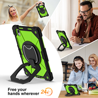 Étui de protection à 3 couches pour Lenovo Idea Tab Pro Gen 2 TB390 Xiaoxin Pro 13 Pro GT 13 avec support rotatif à 360°, sangle d'épaule et porte-stylo