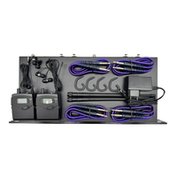 Pour Panvotech WIEM-620 système de moniteur intra-auriculaire UHF à 2 canaux double Bodypack pour une performance sur scène professionnelle ou une utilisation en studio