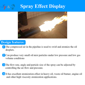 Thép không gỉ Siphon chất thải dầu Burner vòi phun, không khí phun nồi hơi đốt vòi phun - Product Image 3