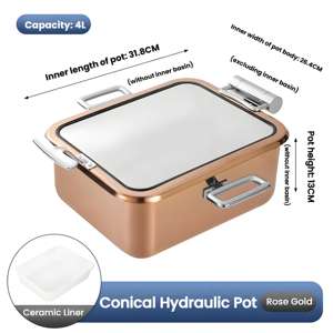 Calentador de Comida Buffet, Juego de Recipientes Rectangulares de Acero Inoxidable Eléctricos de 5L para Restaurante, Hotel, Catering y Fiestas - Product Image 4