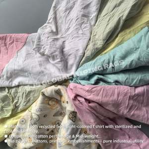 Chiffons de nettoyage industriels en coton clair, forte absorption d'eau et d'huile, forme carrée - Product Image 4