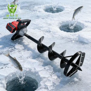 Perceuse <span class=keywords><strong>électrique</strong></span> à glace et à terre, <span class=keywords><strong>tarière</strong></span>, outil de jardinage, perceuse à glace pour la pêche - Product Image 3