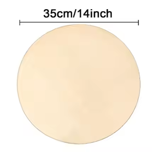 Inachevé 14 pouces grandes tranches de <span class=keywords><strong>bois</strong></span> vierges cercles de <span class=keywords><strong>bois</strong></span> ronds disque de coupe pour l'artisanat projets de bricolage - Product Image 2