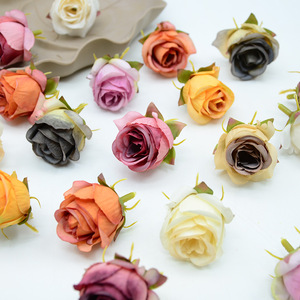 Cabezas de Rosa Artificial Dongchen Crafts, 3.5-4 cm, Flor de Seda para Decoración de Bodas, Hogar y Fotografía - Product Image 1