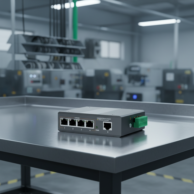 Industrial Ethernet Switch 5 Port 8 Port 10/100/1000Mbps DIN-Rail Managed Switch for Security Networks
