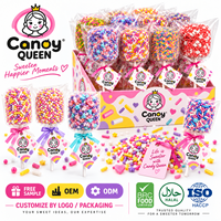 Vente en gros directe d'usine, gros bonbons à la guimauve avec des pépites de sucre colorées, cadeau de Noël, bonbons OEM ODM, fournisseur de bonbons