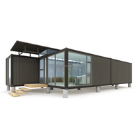 Kit de maison préfabriquée mobile moderne de 20 pieds pour usage commercial