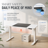 Bureau électrique silencieux AOR Home, bureau d'ordinateur, bureau d'apprentissage, design moderne, personnalisation, toutes les couleurs, vente en gros d'usine