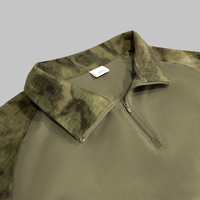 Combinaison tactique de combat camouflage vert G2 unisexe à manches longues pour l'entraînement en extérieur, la chasse et l'utilisation sur le terrain