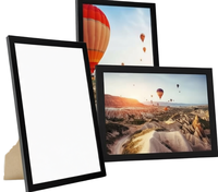 Set Bingkai Foto MDF 50 X 70 cm, Bingkai Foto Persegi Panjang untuk Digantung di Dinding, untuk Foto, Poster, Puzzle, Dekorasi Rumah dan Kamar