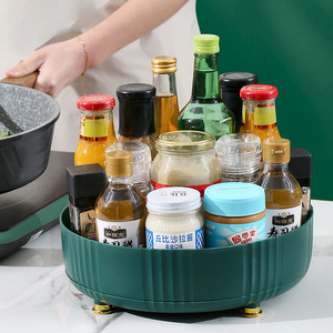 <b>Rotatable</b> <b>Spice</b> <b>Rack</b> Multifunction Condiment Storage For Soy Sauce Vinegar Kitchen Use - Product Image 5