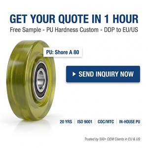 Roulement à rouleaux en plastique revêtu <span class=keywords><strong>de</strong></span> nylon avec vis M4 M5 M6 M8 M10 Roue à rouleaux en plastique pour <span class=keywords><strong>porte</strong></span> <span class=keywords><strong>coulissante</strong></span> <span class=keywords><strong>de</strong></span> garde-robe - Product Image 6