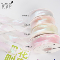 Shinewrap Usine Bas Prix 10 Yard Coloré Gaze Ondulant Ruban Beau Rouleau De Ruban Pour Fleur Cadeau Emballage Cadeau Arcs Rubans