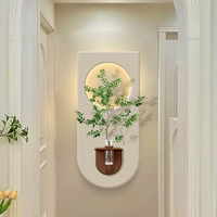 Nouvelle tendance nordique acrylique UV coupe grès Surface peinture décorative avec lumières LED et Vase décoration intérieur maison