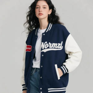 College Baseball Jacke Männer Plus Varsity Jacken Benutzer definiertes Logo Stickerei Benutzer definierte Baseball jacke - Product Image 1