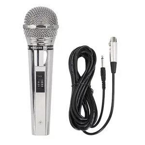 Microphone métallique filaire KTV microphone dynamique home cinéma microphone anti-chute m-18