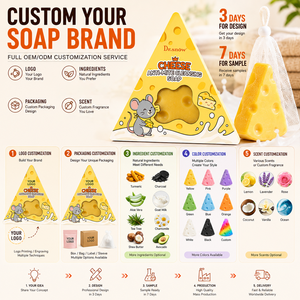 Savon artisanal pour le visage, exfoliant, anti-acariens, nettoyage en profondeur, marque privée, pour tous types de peaux - Product Image 6