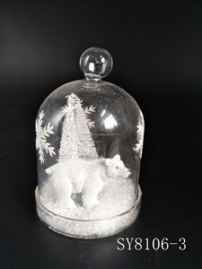 ซัพพลายเออร์จีน ยี่ห้อ SY โดมแก้วใสทรงระฆังสำหรับตกแต่งคริสต์มาสในร่ม ขนาด 6x6x10 ซม. ของขวัญงานฝีมือ ขายตรงจากโรงงาน - Product Image 4