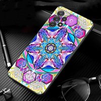Coque en Silicone motif fleurs d'art Mandala pour Samsung Galaxy S20/S21/S22 Ultra Plus, couverture d'impression UV peinte Note 20 A53 A32 A03 Core