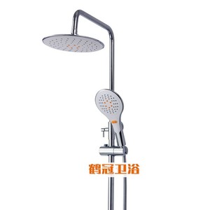 Juego de Ducha de Latón con Cabezal de Ducha Tipo Lluvia, Función de Masaje con Rociador, Prevención de Corrosión, Diseño Redondo - Product Image 5