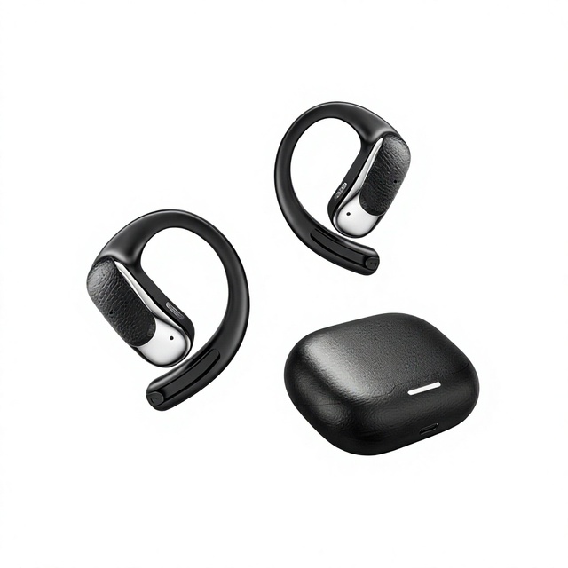 Open-Ear AI Translation Earphone Clip-on Language Earbuds Real-Time Voice Translator for Travel Meeting