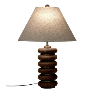 Lampada <span class=keywords><strong>da</strong></span> <span class=keywords><strong>Tavolo</strong></span> Moderna di Lusso Creativa in Legno Massello con Perline a Forma di Abaco, Elegante per Hotel, Soggiorno, Divano, Camera Modello e Scrivania - Product Image 6
