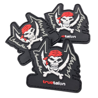 Patch en PVC en gros, étiquette logo 3D en caoutchouc gaufré personnalisé, patch en caoutchouc souple