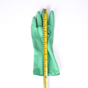 Gants de ménage imperméables en latex vert de 30cm avec texture antidérapante polyvalents pour le nettoyage de la <span class=keywords><strong>vaisselle</strong></span> Entretien ménager - Product Image 5