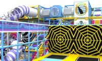 Aire de jeux intérieure tout-en-un pour enfants, avec toboggan LED, pour hôtels, centres de villégiature et centres commerciaux, certifiée EN ASTM, directement de l'usine