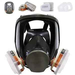 7 pezzi 6800 riutilizzabili maschera antigas respiratore set maschera completa viso in silicone Anti-<span class=keywords><strong>gas</strong></span> di sicurezza completo viso - Product Image 1