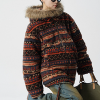 Veste en laine d'agneau vintage occidentale de haute qualité pour hommes, veste en polaire ample et épaisse pour l'automne et l'hiver, M-5XL 2026