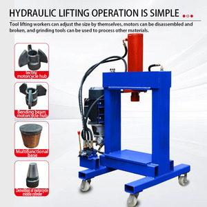 Presse hydraulique 30T pour le recyclage des pneus de moto et de voiture, des ferraille et des métaux, avec pompe moteur, PLC et roulement en cuivre - Product Image 3