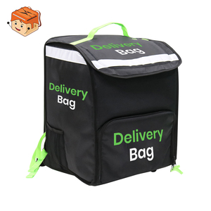 Oxford impermeable aislamiento isotermo aislado <span class=keywords><strong>Pizza</strong></span> entrega de alimentos mochila fábrica al por mayor 1680D azul aislado <span class=keywords><strong>bolsa</strong></span> de comestibles - Product Image 4