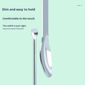 Cuchara de Laboratorio de Acero Inoxidable 304/316, Grado Médico, Engrosada, de Una/Doble Punta, para Microdosis, Cuchara de Pesaje de Gran Tamaño - Product Image 4