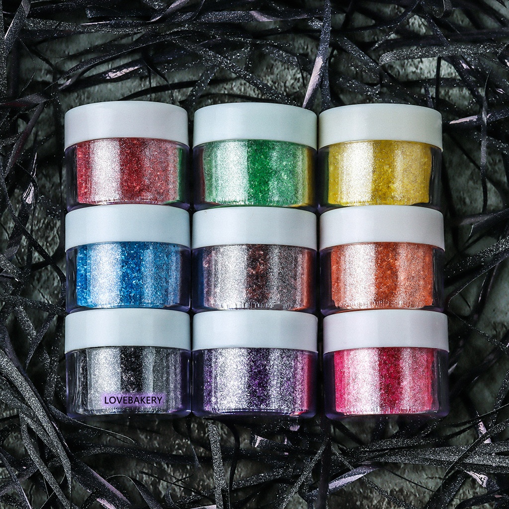 Любовь хлебобулочные 9 видов цветов съедобные мерцающие пыль блеск для макарон Печенье Шоколад брызгает торт украшения