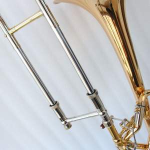 <span class=keywords><strong>Trombone</strong></span> en <span class=keywords><strong>cuivre</strong></span> doré de haute qualité, <span class=keywords><strong>instrument</strong></span> professionnel avec étui - Product Image 5