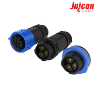 Connecteur étanche IP67 M25 à 3 broches 50A 500V, fiche d'alimentation circulaire câblable sur site pour éclairage LED et chargeur de VE