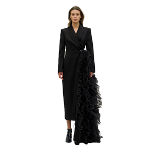 Order Online Long White Dress Coat Warm, High-Quality Material | Alibaba.com