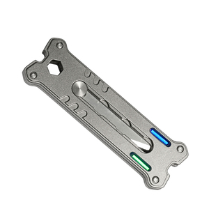 MecArmy EK12 pisau saku, Gantungan Kunci <span class=keywords><strong>Mini</strong></span> TC4 <span class=keywords><strong>Titanium</strong></span> dengan pisau Stainless Steel dapat disesuaikan alat EDC portabel - Product Image 3