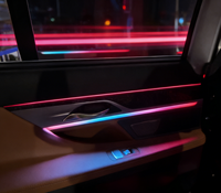 Kits d'éclairage ambiant dynamique pour voiture SJC 64 couleurs pour Série 7 G12 2016-2022 Bande lumineuse LED pour accessoires de voiture Décoration intérieure