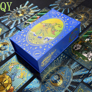 YY Cartes De Tarot Dorées Imperméables En Plastique Avec Impression Couleur Pour Divination - Product Image 5