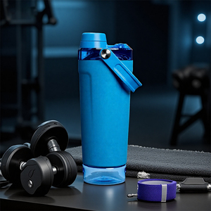 Gobelet <span class=keywords><strong>isotherme</strong></span> multifonctionnel de 20 oz à double paroi sous vide, shaker de protéines sportif, <span class=keywords><strong>thermos</strong></span> en acier inoxydable, tasse à <span class=keywords><strong>café</strong></span> avec poignée - Product Image 3