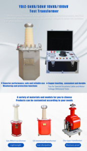 เครื่องทดสอบแรงดันไฟฟ้าสูง <span class=keywords><strong>AC</strong></span>/DC, เครื่องทดสอบความต้านทานไฟฟ้าอัตโนมัติเครื่องทดสอบความแข็งแรงของไดอิเล็กทริก <span class=keywords><strong>ac</strong></span>/dc 5KVA/50kV 10KVA/100kV - Product Image 4