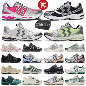 <span class=keywords><strong>Sneakers</strong></span> di Lusso Firmate Kayano 14 Scarpe da Corsa per Uomo e Donna Sportive Nere Bianche - Product Image 1