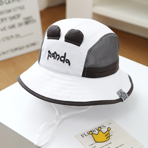 Chapeau de protection solaire pour enfants, chapeau pour fille, chapeau pare-soleil pour bébé, chapeau de pêcheur fin d'été pour garçon, chapeau en maille 100% coton, dessin animé animal - Product Image 2